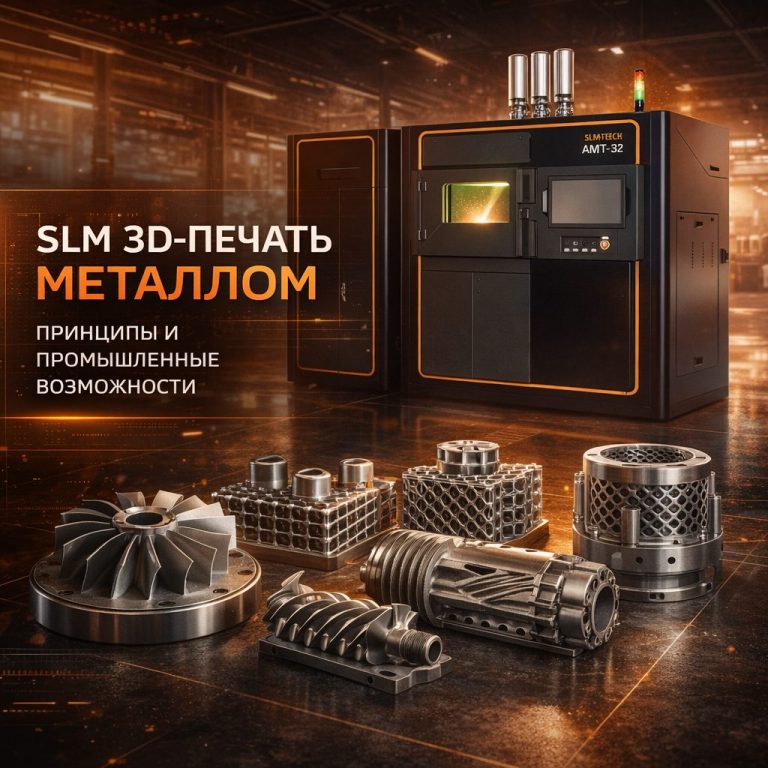 SLM 3D-печать металлами: принципы технологии и промышленные возможности