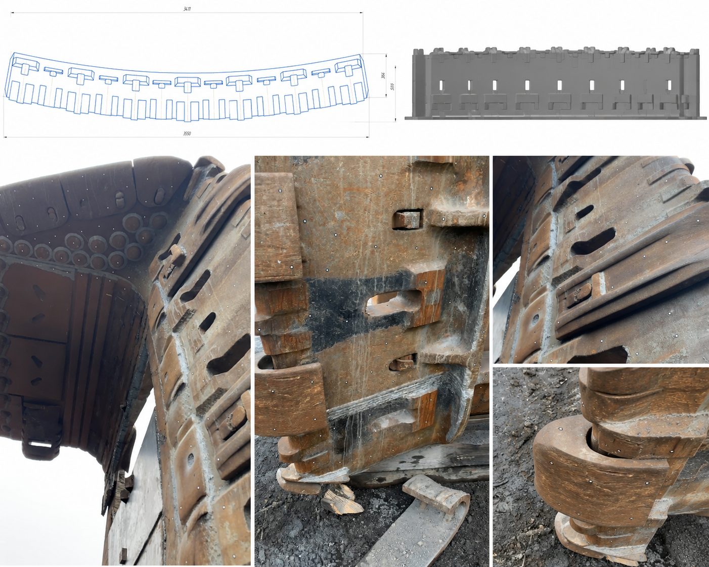 3D-сканирование крупной промышленной детали и контроль геометрии