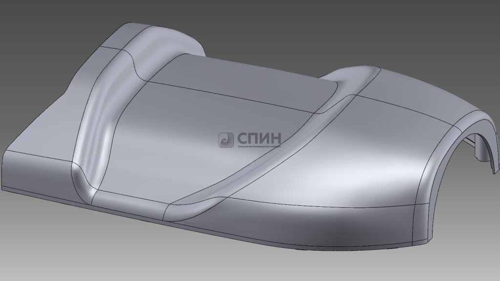 3D-модель нижней части кожуха
