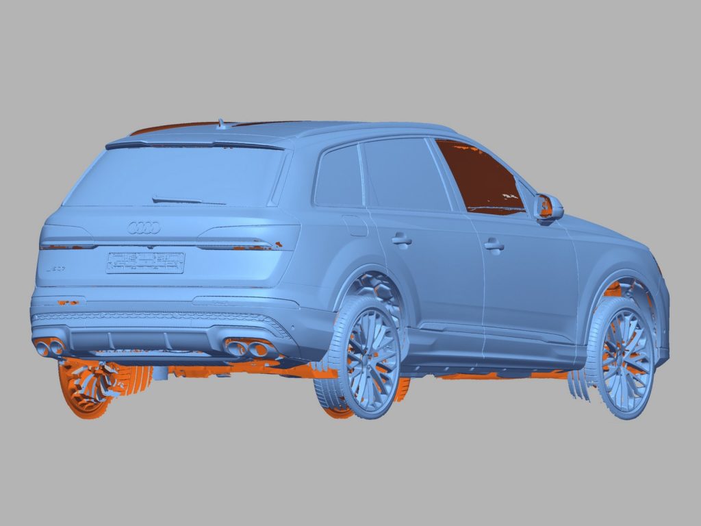 3D-скан AUDI Q7, вид сзади