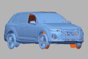 3D-скан кузова AUDI Q7, вид спереди
