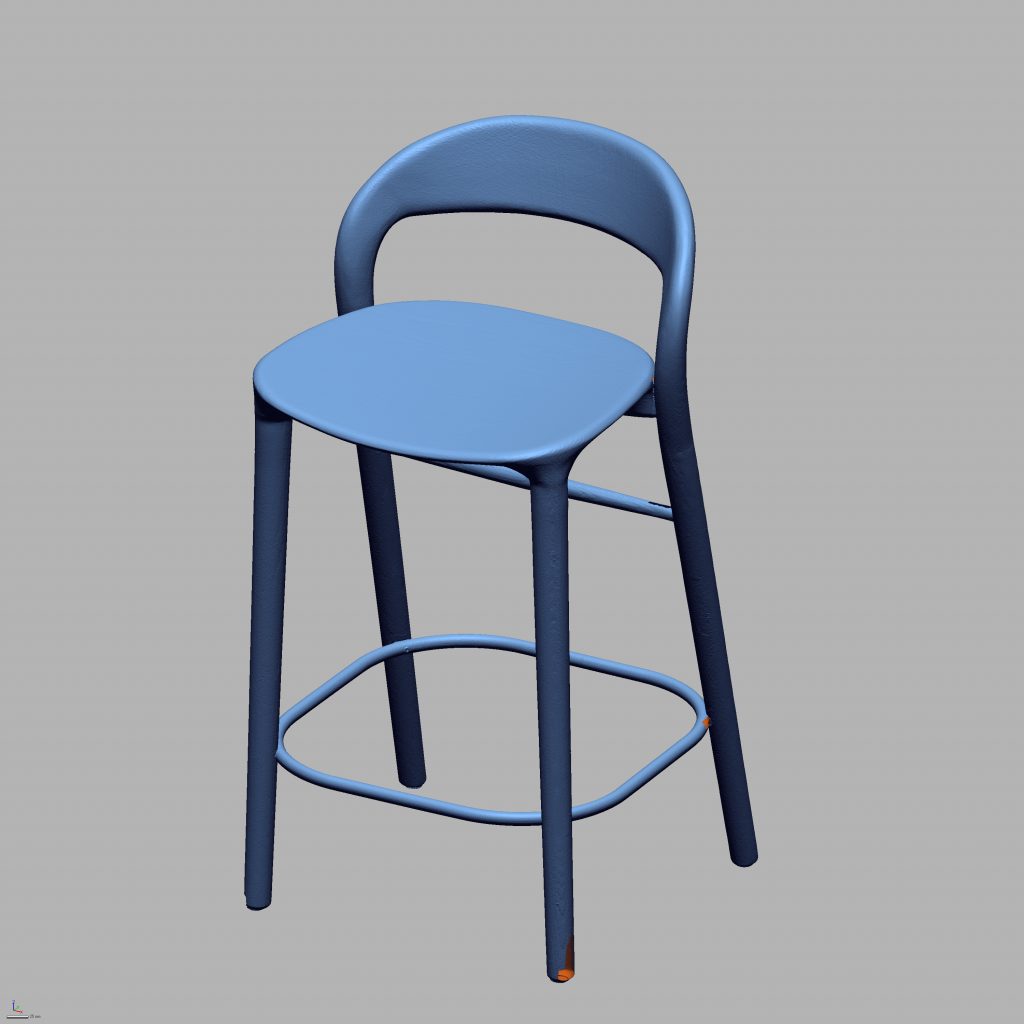 Цельная CAD-модель стула в формате STEP